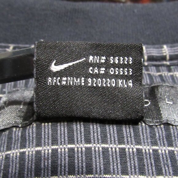 Vintage Nike Golf Polo Black/Gray/Cream Short Sleeve Medium shirt - Picture 14 of 16